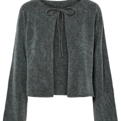 Pieces dame strik cardigan PCJIKO - Medium grey melange