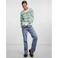 PIECES dame strik PCJIANNA - Cloud Dancer AMAZON