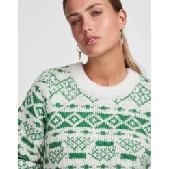 PIECES dame strik PCJIANNA - Cloud Dancer AMAZON