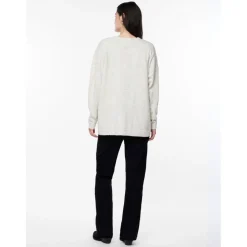 PIECES dame strik PCJULIANA - Whitecap Gray