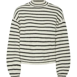 PIECES dame strik PCPENNA - Whitecap Gray black