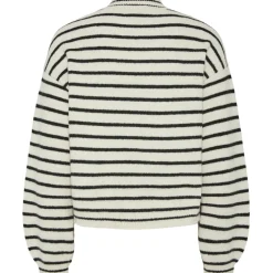 PIECES dame strik PCPENNA - Whitecap Gray black