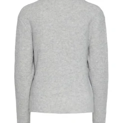 PIECES dame strik PCSILLY - Light Grey