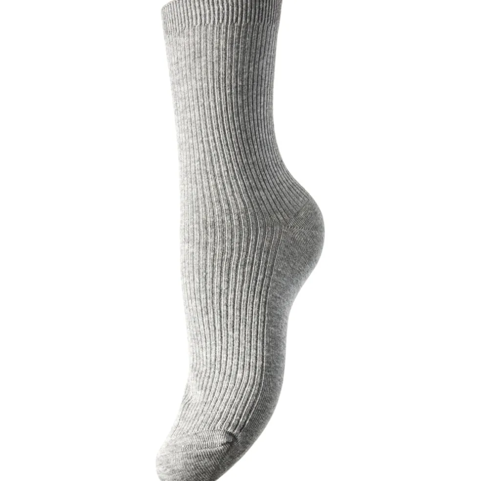 PIECES Dame Strømper PCMarta - Light Grey Melange