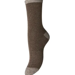 PIECES DAME STRØMPER PCSEBBY - Morel TAUPE GRAY