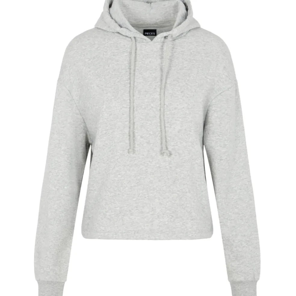 Pieces Dame sweatshirt PCCHILLI - Light Grey Melange