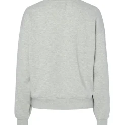 PIECES dame sweatshirt PCCHILLI - Light Grey Melange