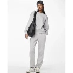 PIECES dame sweatshirt PCCHILLI - Light Grey Melange