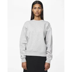 PIECES dame sweatshirt PCCHILLI - Light Grey Melange