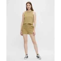 Pieces dame sweatshorts PCCHILLI SUMMER - Khaki