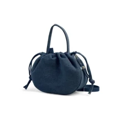 PIECES dame taske PCBALLOON - Dark Blue Denim Silver