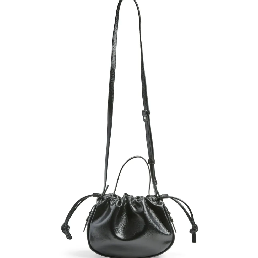 PIECES dame taske PCBALLOON - Black Silver