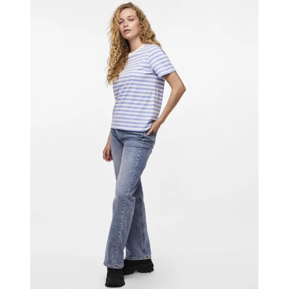 PIECES dame tee PCRIA - Hydrangea BRIGHT WHITE