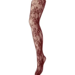 Pieces dame tights PCRANE - Tawny Port