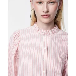 PIECES dame top PCASSRA - Cloud Dancer BITTERSWEET