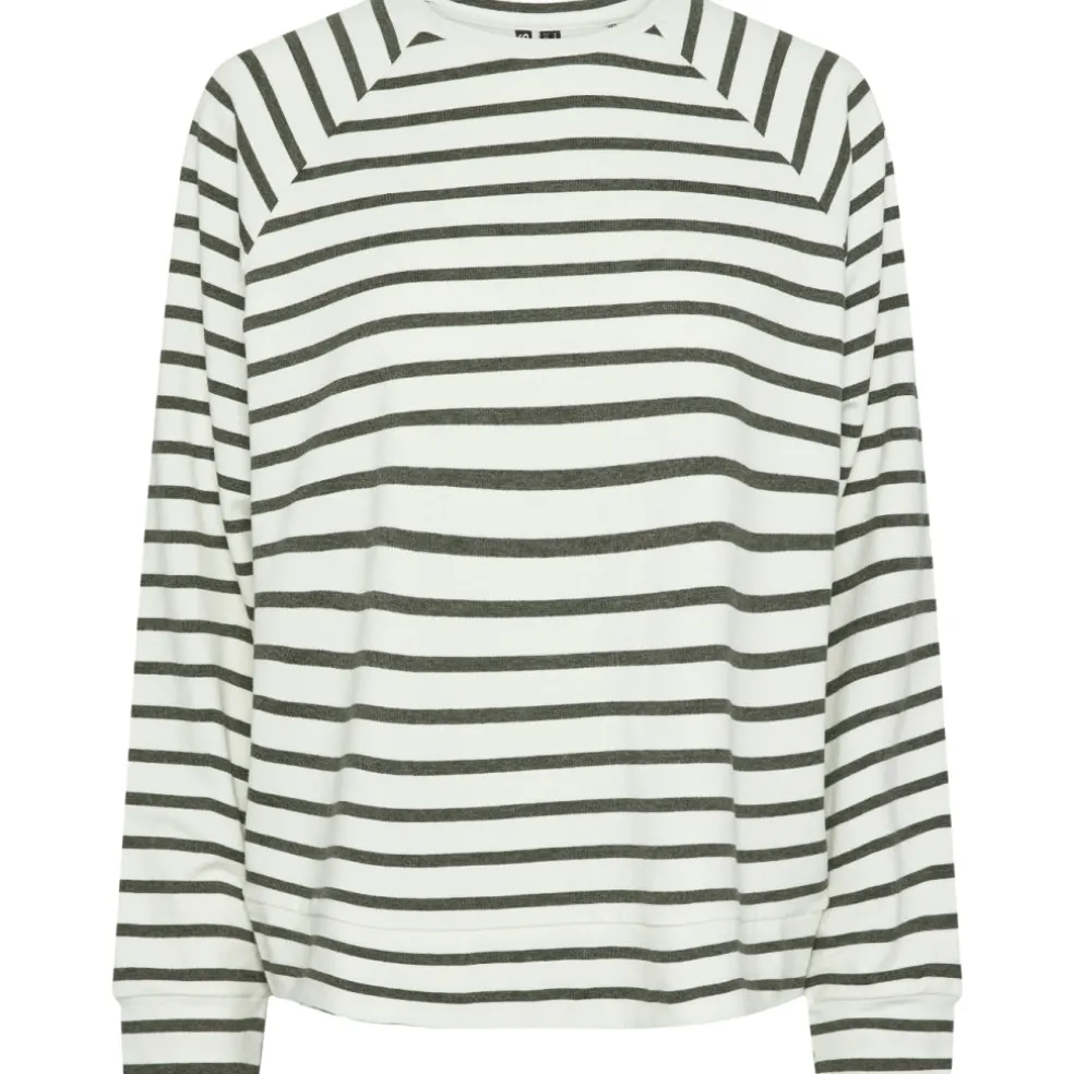 PIECES dame top PCBIBI - Deep Lichen Green CLOUD DANCER