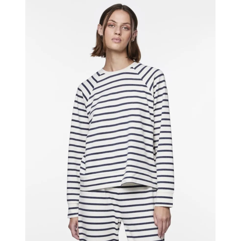 PIECES dame top PCBIBI - Navy Blazer CLOUD DANCER