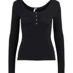 PIECES dame top PCKITTE - Black