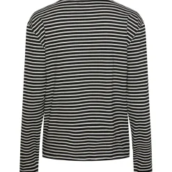 PIECES dame top PCMALULJE - Black Bright White