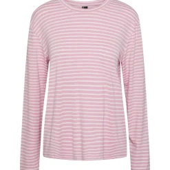 PIECES dame top PCMALULJE - Pastel Lavender BRIGHT WHITE