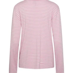PIECES dame top PCMALULJE - Pastel Lavender BRIGHT WHITE