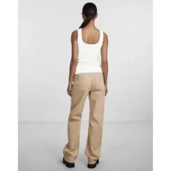 PIECES dame top PCNEJA - Bright White