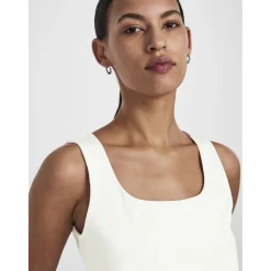 PIECES dame top PCNEJA - Bright White