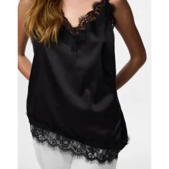 PIECES Dame Top PCNomi - Black