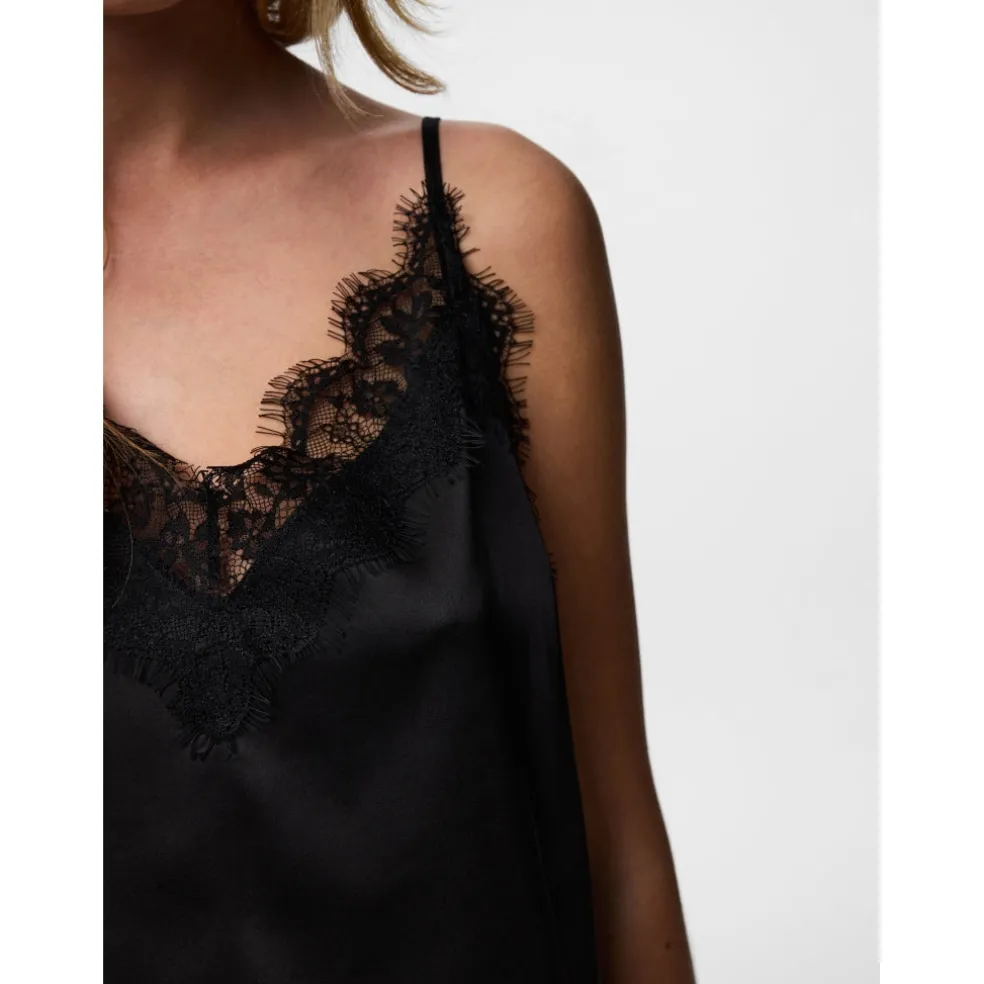 PIECES Dame Top PCNomi - Black