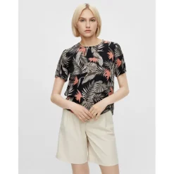 PIECES dame top PCNYA - Black Ferns