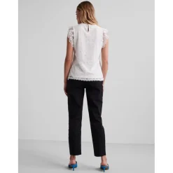 Pieces dame top PCOLLINE - Cloud Dancer