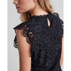 Pieces dame top PCOLLINE - Black