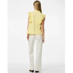 PIECES dame top PCSIKKA - pale banana