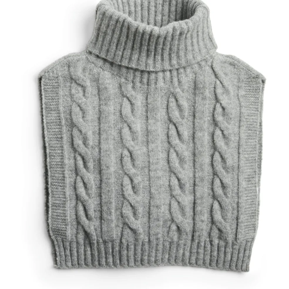 PIECES dame tørklæde PCNOLLIE - Medium grey melange