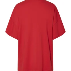 PIECES dame t-shirt PCAUNA - High risk red