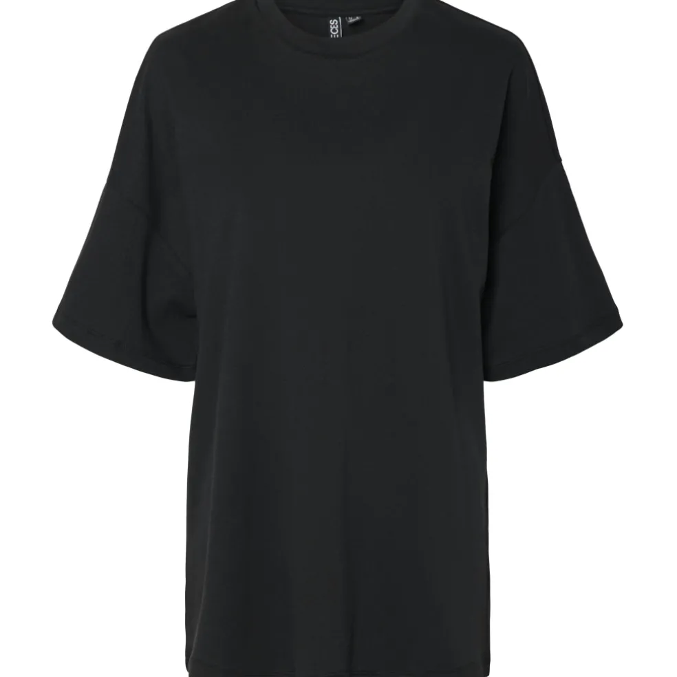 PIECES dame t-shirt PCAUNA - Black