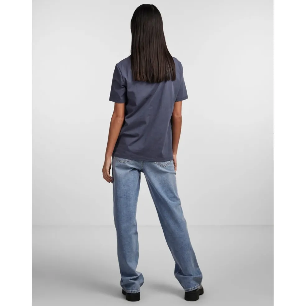 PIECES dame t-shirt PCRIA - Ombre Blue
