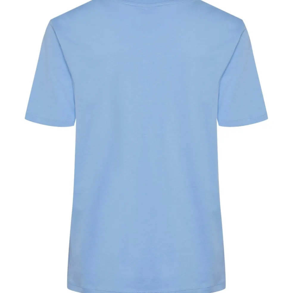 PIECES dame t-shirt PCRIA - Vista Blue