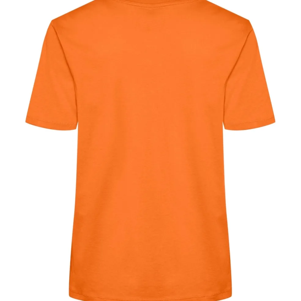 PIECES dame t-shirt PCRIA - Persimmon Orange
