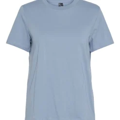 PIECES dame t-shirt PCRIA - Faded denim