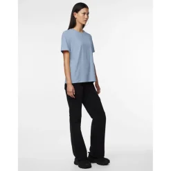 PIECES dame t-shirt PCRIA - Faded denim