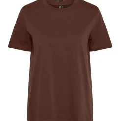 PIECES dame t-shirt PCRIA - Chocolate Fondant