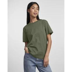 PIECES dame t-shirt PCRIA - Deep Lichen Green