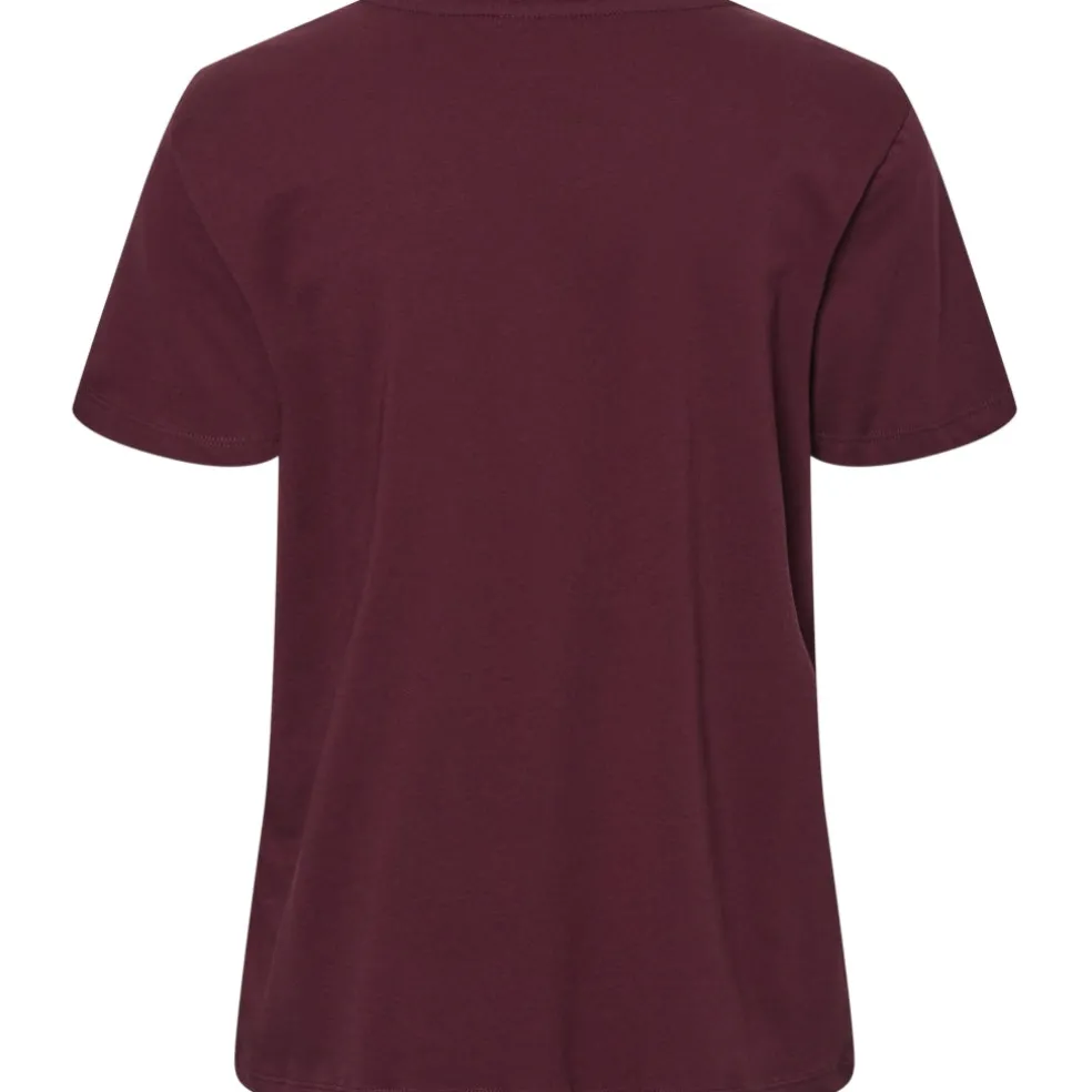 PIECES dame t-shirt PCRIA - Tawny Port