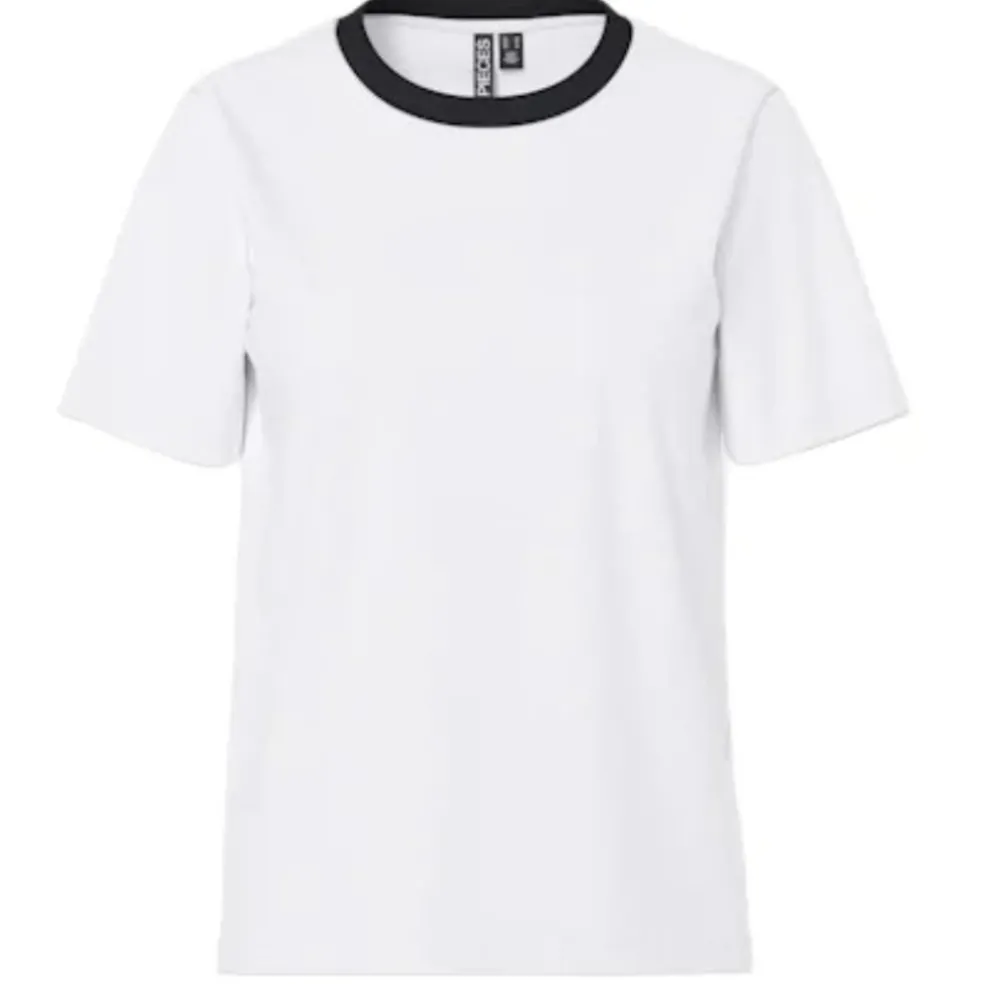 PIECES dame t-shirt PCRIA - Bright white contrast black