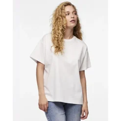 Pieces dame t-shirt PCSKYLAR - Bright White