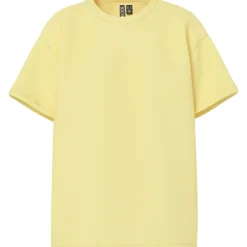 Pieces dame t-shirt PCSKYLAR - pale banana