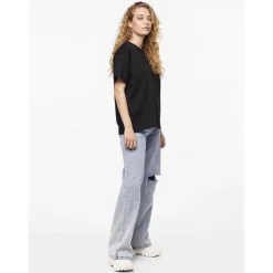 Pieces dame t-shirt PCSKYLAR - Black