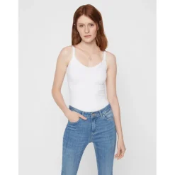 PIECES dame undertøj PCPLAIN - White