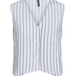 PIECES dame vest PCPIA - Bright White Navy blazer
